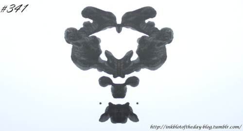 Inkblot #341Instructions: Tell me what you see.(Yesterday’s Post, today’s inkblot will post at the r