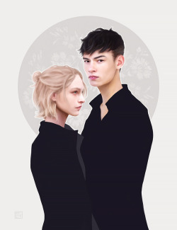 admemento: Yuri on Ice: The Hero &amp; the Fairy It just had to happen. :) Prints: society6 