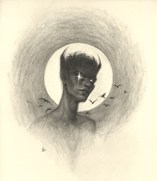 Catching up with tumblr a smidgen! Graphite on paper, this is Prompt #1, “Werewolf”, for @mabgravesa