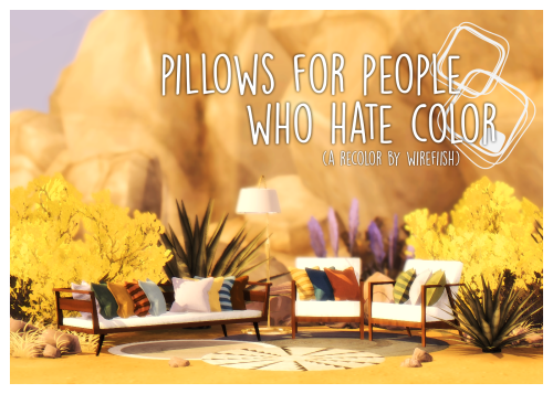 xldkx:wirefiish:- pillows for people who hate color - one part recoloring practice, one part fol