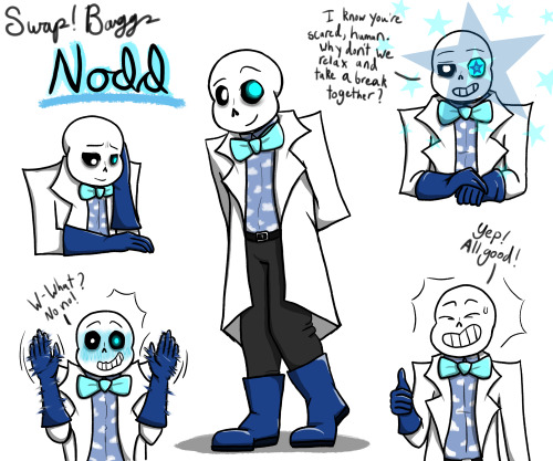 megalosomnia — Finally made a Sans AU, his name is Baggs.