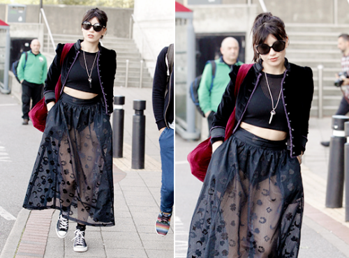 October 4, 2016: Daisy Lowe @ out & about in London