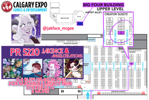 Here’s where I’ll be this weekend at Calgary Expo! Hope to see some of you there!