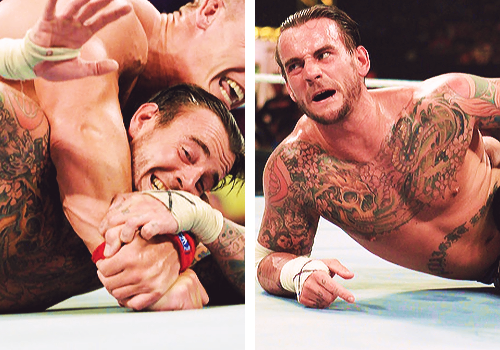 thecmpunk:  Money in The Bank 2011; CM Punk def. John Cena. New WWE Champion C.M