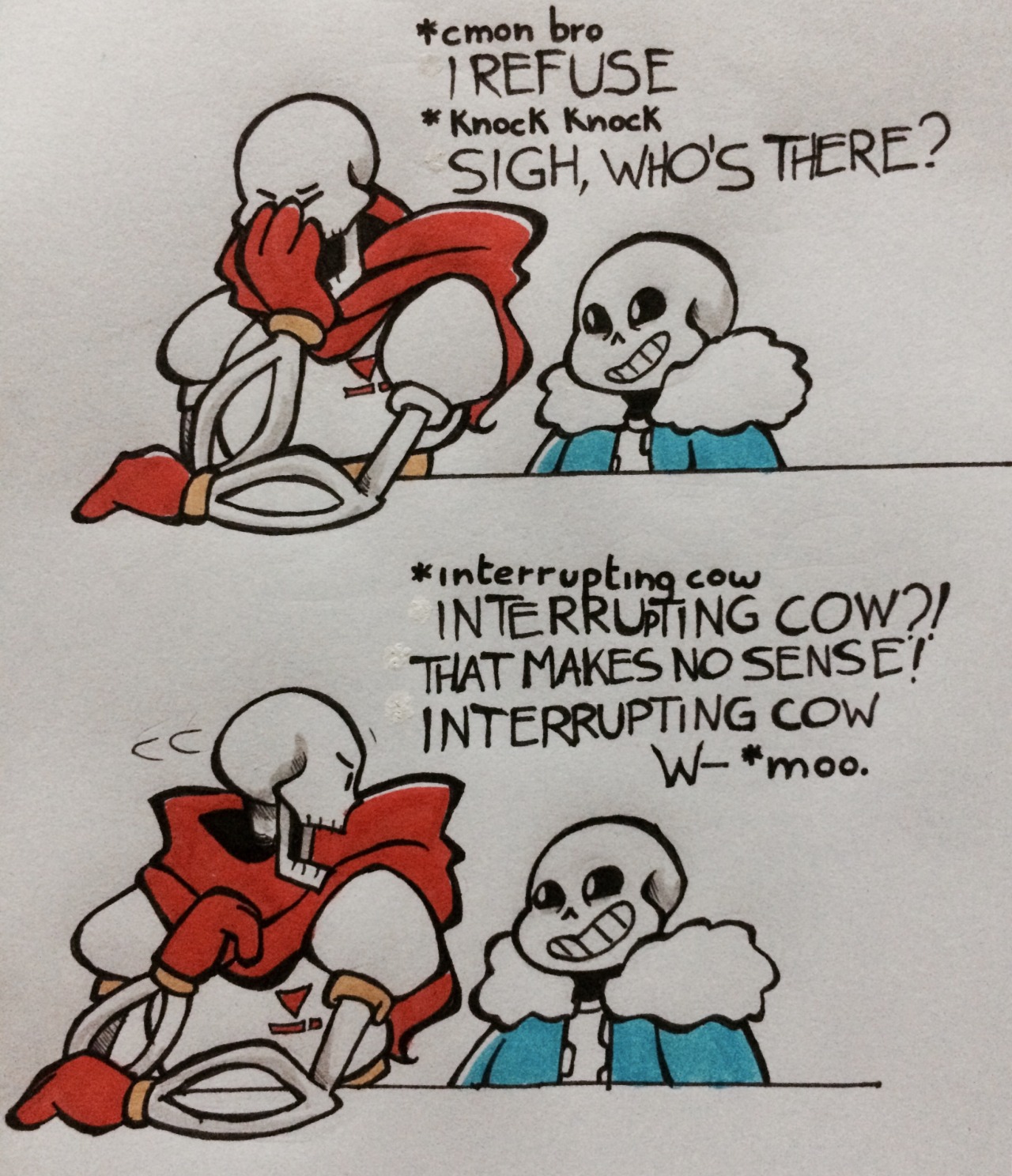indiworld:  Skelebros ft. my fav knock knock joke 