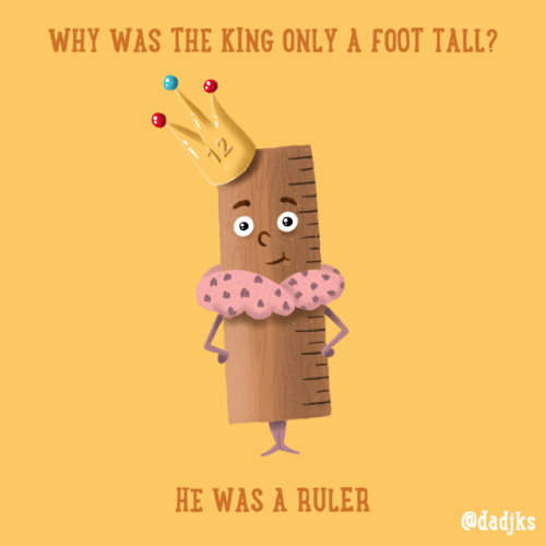 Why was the king only a foot tall? He was a ruler.