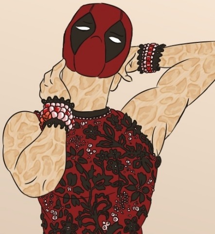 the-pudding-is-a-lie:  Spideypool Week: 4/7 Dress Up Tried to go for a James Bond