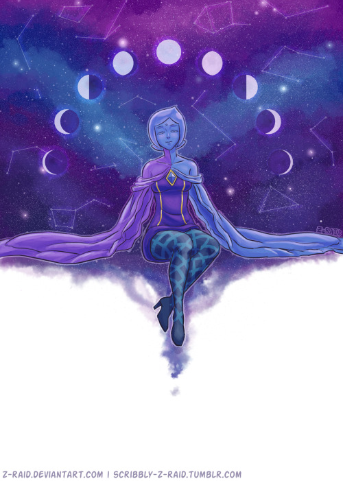 scribbly-z-raid: Some space-y art featuring Fi. I tend to use the same colors over and over again wh