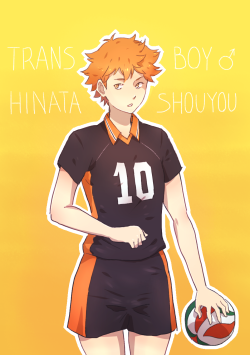 ningyosart:  what do you mean hinata shouyou isn’t trans?? listen„