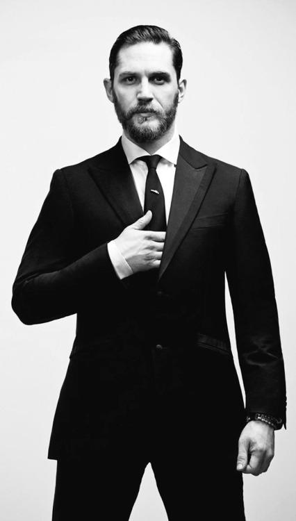  “So I ain’t shaving my beard for you.” Tom Hardy photographed by Greg Williams for Esquire US (May 2014) | original photos (x)   We asked Hardy to shave his beard first, so that he would be recognizable. And here’s what he said: “Don’t