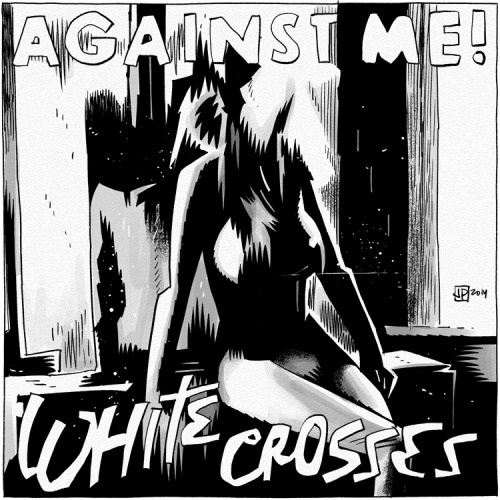 INKtober 2014 - Day 6! For my Inktober theme, I’m drawing the covers to my favorite records of all time.
Today, Against Me! - White Crosses