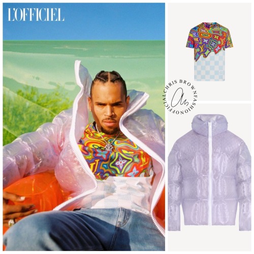 Chris Brown Wearing All Louis Vuitton For L'Officiel Photoshoot