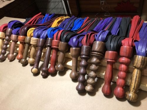 clevelandkinkshop:New flogger that were just completed! For saleI love these floggers. They are all 