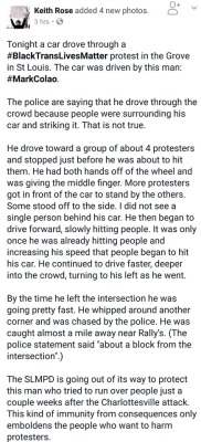 ithelpstodream: where is the outrage? do people need to die before shit like this is taken serious enough to write about? somehow this man felt safe, comfortable and emboldend enough to drive his car through a group of people. thank god he didn’t kill