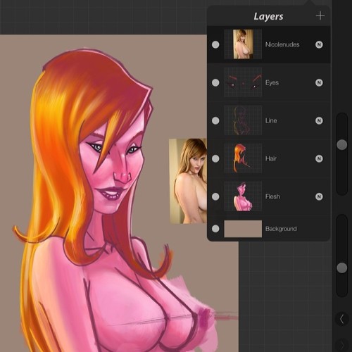 Working on &ldquo;The Other Redhead.&rdquo; Still working on anatomy problems and fixing them. Warm 