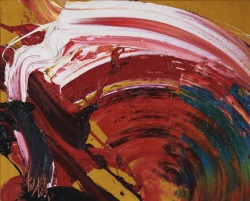 thunderstruck9: Kazuo Shiraga (Japanese, 1924-2008), Wiper 8A, 1967. Oil on canvas, 53 x 65.2 cm.