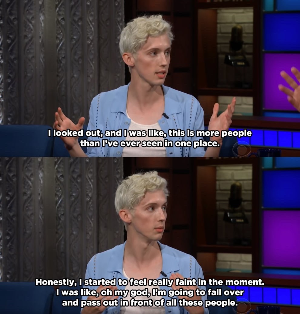 tswiftnz:  Troye Sivan talking about performing ‘My, My, My!’ on the rep tour