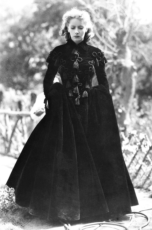 camillejaval:  Greta Garbo on the set of Camille, 1936. 