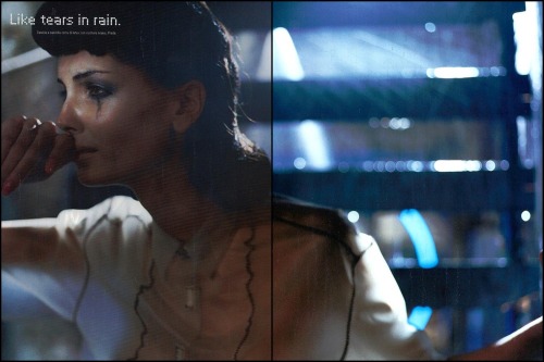 cassettefuturism87: The “Tears in Rain” photo shoot inspired by Blade Runner,