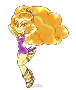 princesscallyie:  Sketch commission of Adagio Dazzle from MLP Equestria Girls: Rainbow Rocks. Art Blog~  &lt;3 &lt;3 &lt;3