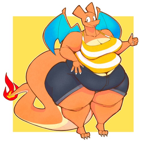 A Very Lazy Demon Has Possessed A Very Lazy Charizard Cant You Tell??