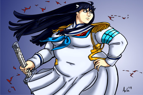 ray-norr: Plus-Size Satsuki Kiryuin from Kill la Kill Saw she’s the weekly waifu this round. No ti