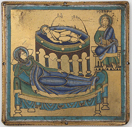 Plaque with the Nativity - Unknown (Made in Meuse Valley, Netherlands, ca. 1165)