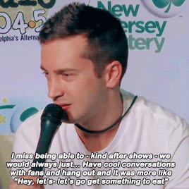 hisprettybrain:@tylerrjoseph: miss being able to hang with everyone after @tylerrjoseph: i wish i co