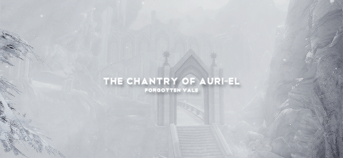 aloth-corfiser:The Snow Elves constructed a large temple called “The Chantry of Auri-El,” which enco
