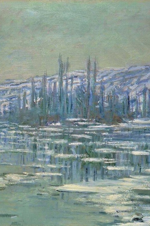 Art History Meme : [3/6] Themes in Monet’s work Winter and snow Ice Floes on the Seine (1