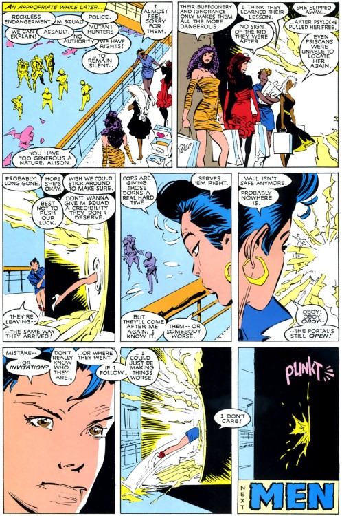 Jubilee’s first appearance..! her introduction to the X-Men..!(i chose the pages that i thou