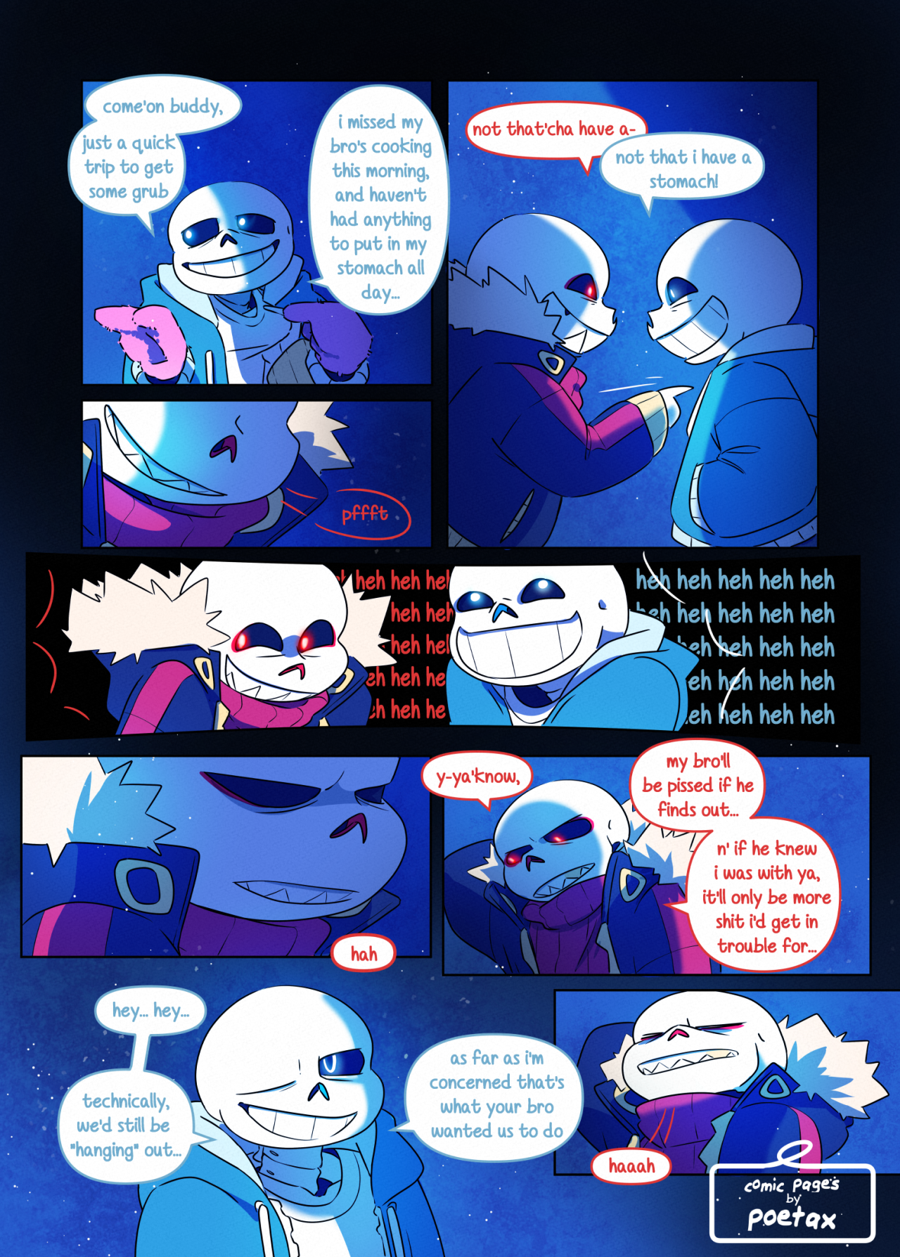 Poetax on X: Horror Sans Heh good one kiddo That was a