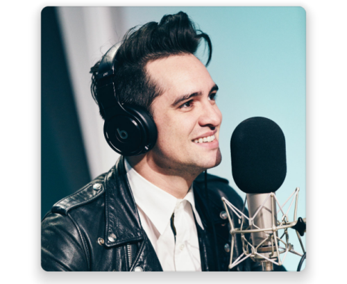 Brendon on Beats 1 (screenshots from the apple music app)