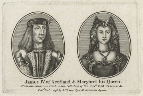 James IV of Scotland and Margaret TudorPublished by John Thane, after an unknown artistLine engravin
