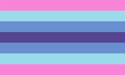 Transmasc flag but it’s colour picked from Susie from DeltaruneRequested by Anonymous