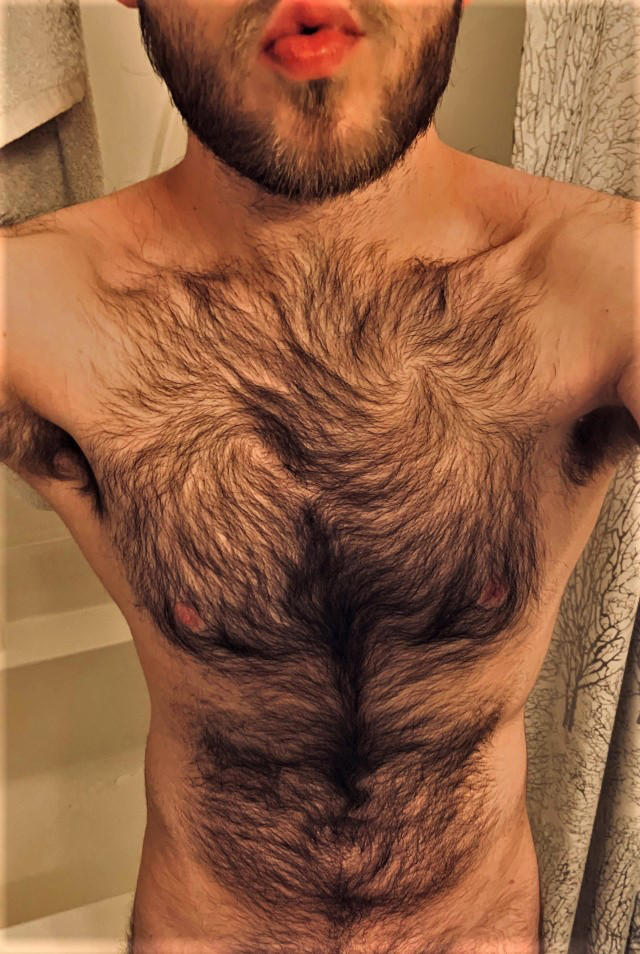 hairy-fairies12:crazyforhairii-deactivated20210:What a nice beard this gorgeous bear has grown, as well as sprouting a magnificent hairy chest that has grown in swirly patterns that look so attractive. His luscious and thick pitfur would be so good to