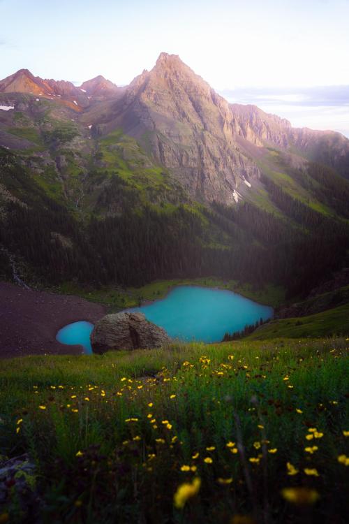 amazinglybeautifulphotography: The Healing Pond, Blue Lakes, San Juan Mountains, CO, USA [OC] [1700x