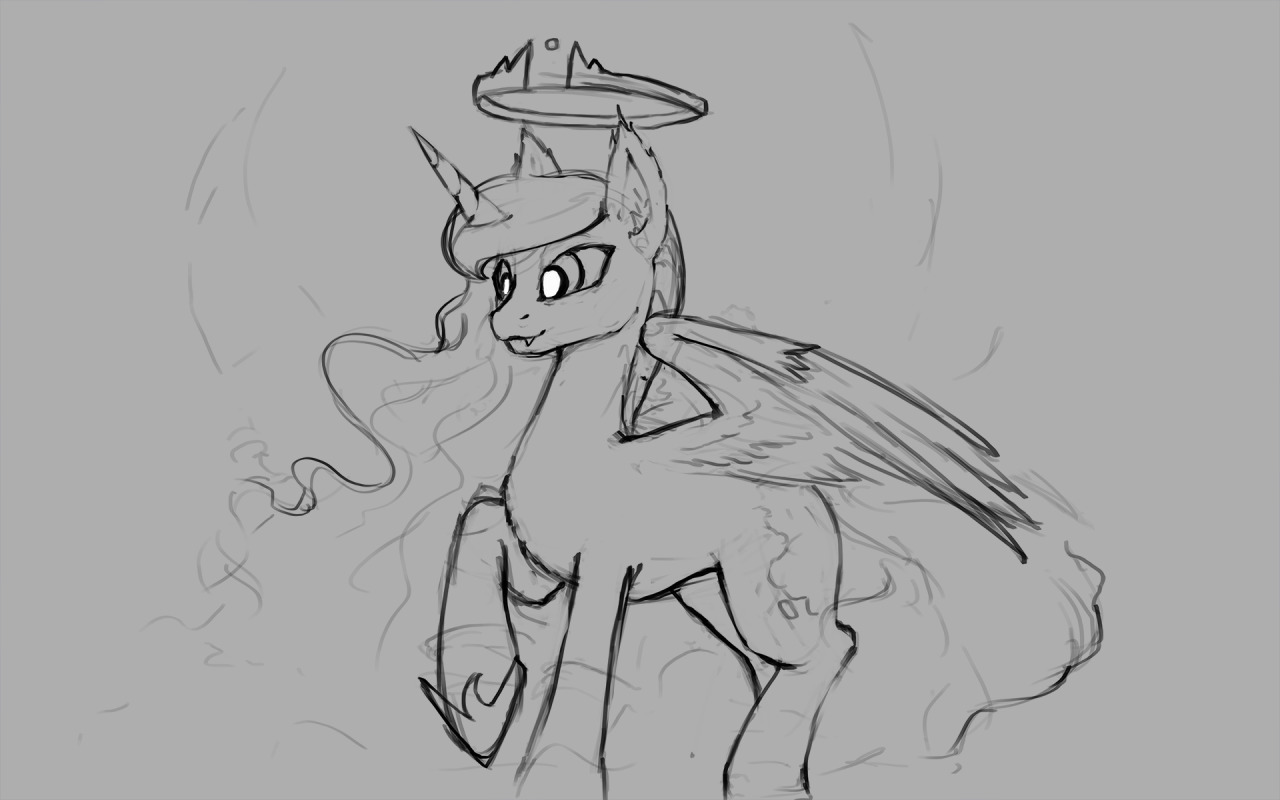 rains-scribbles:  Another piece that was just meant to be a sketch ._. ah well Drawing