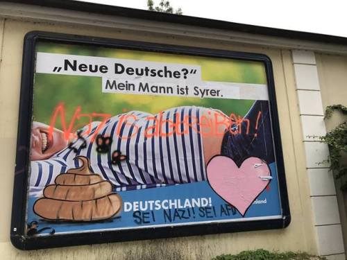 Just a small selection of the AfD (‘Alternative for Germany’, a far-right populist party) billboards