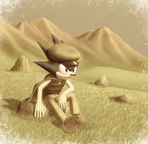 Sonic like Miyazaki Landscape