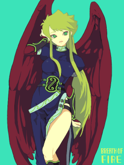 Rpgsektor:  Breath Of Fire Ii: Nina Fanart Von Sao. Bonbonbunny:  Bofii Nina Is A