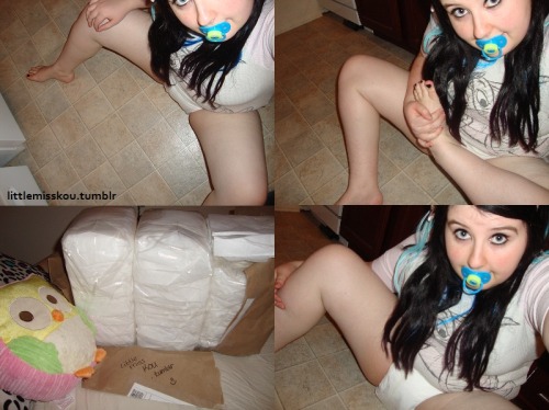 XXX littlemisskou:  My 3 bags of Diapers finally photo