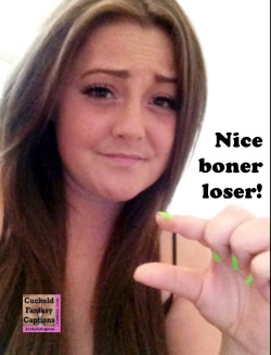 lickalotapous:  Nice boner Loser!