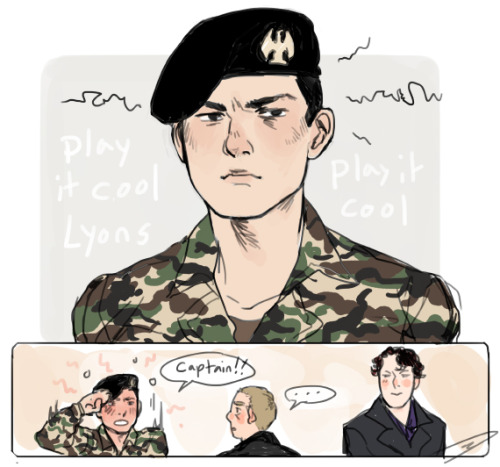 SUPER FAST THING FOR LET’S DRAW SHERLOCK’S MINOR CHARACTER CHALLENGE ~~Corporal Lyons from Baskerville~~ Sorry the joke is not funny haha……….