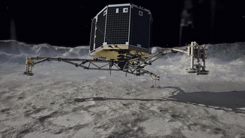 for-all-mankind:Philae wakes up!Europe’s Philae lander, the climax of the Rosetta mission, sent a si