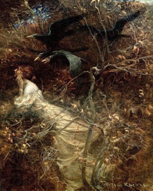 aqua-regia009:The Haunted Wood (1913) - Arthur Rackham