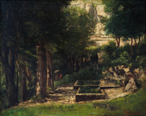 Gustave Courbet - The spring in Fouras - 1863