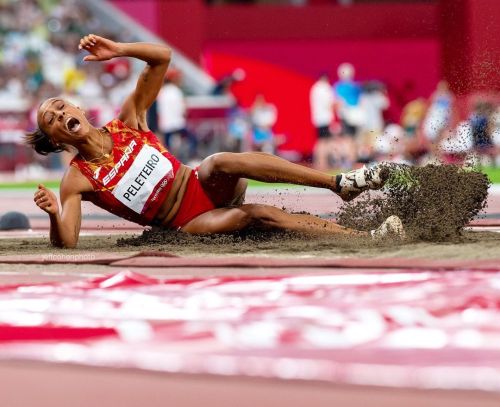 Olympic bronze medalist, Ana Peleteiro Brion, España, Tokyo 2020 Olympics. #triplejump #saltotriple 