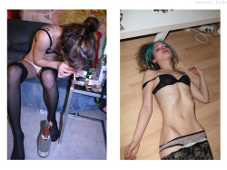 sluttydruggie:  Love passing out… and see what happens ;-) 