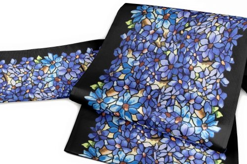 Louis Comfort Tiffany stained glass works, modern printed obi (1 / 2) by Gofukuya